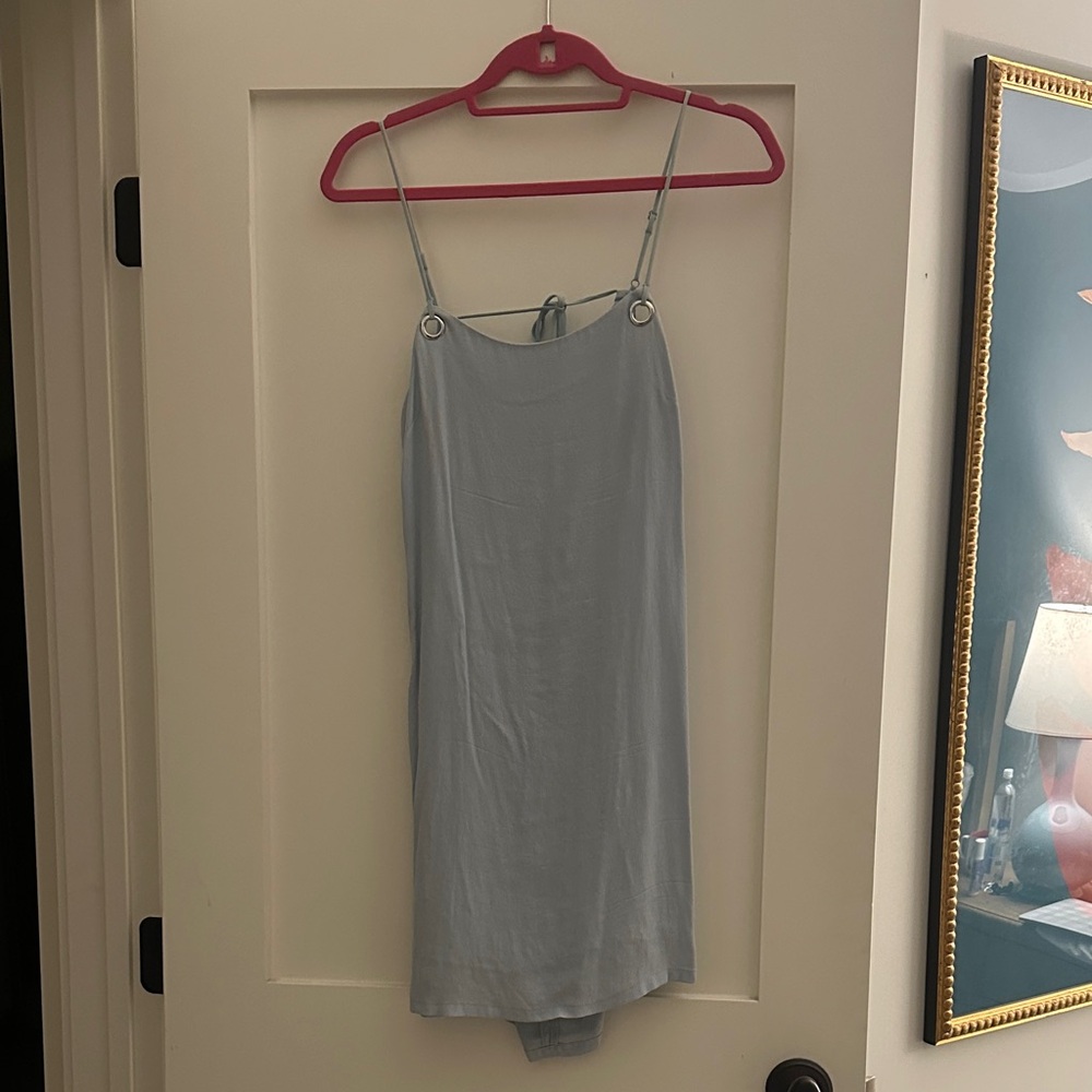 Silence + Noise Light Blue Chemise